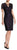Theia - 883015 Floral Lace Short Sleeve Cocktail Dress in Purple