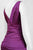 Theia - 881071 Surplice Iridescent Taffeta Gown in Purple