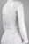 Theia - 881242 Cap Sleeve Bateau Jacquard Bridal Dress in White