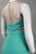 Theia - 881559 Sheer Illusion Sequined Silk Chiffon Dress in Blue