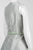 Theia  - 882822 Sleeveless V Neck A-Line Gown with Embellished Belt in Silver