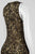 Theia - 882941 Sequined Halter Sheath Dress in Gold