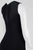 Theia - 883039 Embellished Front Crepe Gown in Black and Silver