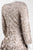 Theia - 883099 Quarter Sleeve Petal Ornate A-Line Cocktail Dress in Neutral