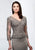 Montage by Mon Cheri - 218915W Embroidered Lace V-neck Trumpet Dress in Gray