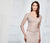 Montage by Mon Cheri - 218915 Embroidered Lace V-neck Trumpet Dress in Gray