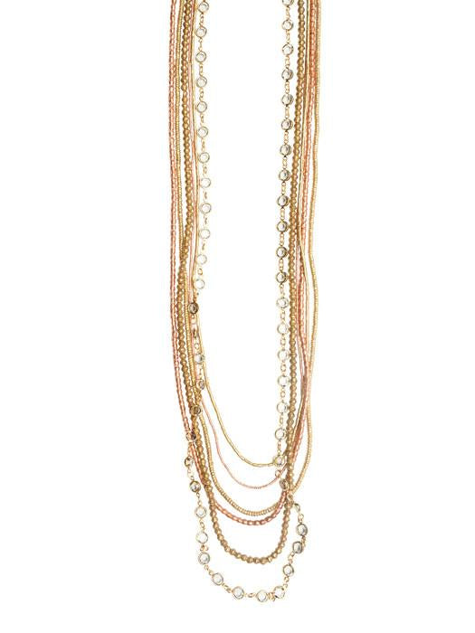 6 Layer Bohemian Black Diamond Necklace