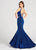 Ellie Wilde - EW118012 Interweaved Sleeveless Sweetheart Mermaid Gown In Blue