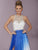 Tiffany Homecoming - 46078 Jeweled Ombre Chiffon A-Line Dress in Blue