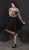 Tiffany Homecoming - 27201 Fringed Off Shoulder Beaded Chiffon Dress