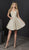 Tiffany Homecoming - 27206 Halter V-neck Sparkle Satin A-line Dress