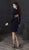 Tiffany Homecoming - 27207 Long Sleeve Jewel Sprinkled Surplice Dress
