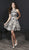 Tiffany Homecoming - 27217 Floral Sequined Halter Cocktail Dress