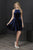 Tiffany Homecoming - Jeweled Halter Neck Velvet A-Line Dress 27219 In Blue