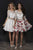 Tiffany Homecoming - 27221 Lace and Satin Half Sleeve Cocktail Dress in White and Floral