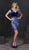 Tiffany Homecoming - Cap Sleeve Deep V-Neck Velvet Dress 27222