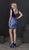 Tiffany Homecoming - 27222 Cap Sleeve Deep V-Neck Velvet Dress