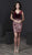 Tiffany Homecoming - Cap Sleeve Deep V-Neck Velvet Dress 27222 In Red and Nude