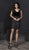 Tiffany Homecoming - 27222 Cap Sleeve Deep V-Neck Velvet Dress