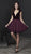 Tiffany Homecoming - 27228 Velvet Deep V-neck Tulle A-line Dress