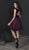 Tiffany Homecoming - 27228 Velvet Deep V-neck Tulle A-line Dress