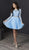 Tiffany Homecoming - 27232 Long Sleeve Sheer Lattice Two-Piece Dress