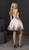 Tiffany Homecoming - 27235 Strapless Neoprene/Lace A-line Dress