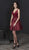 Tiffany Homecoming - 27236 Plunging Velvet Appliqued A-Line Dress