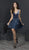 Tiffany Homecoming - 27236 Plunging Velvet Appliqued A-Line Dress