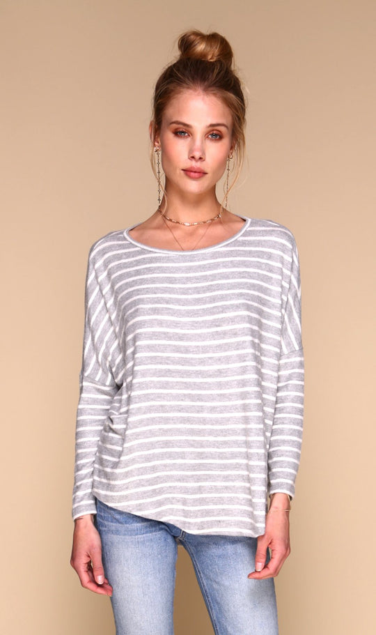 Tom sweater I Grey & Stripe O/S