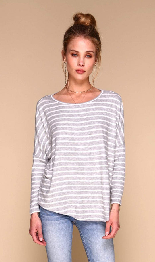 Merritt Charles -  Tom sweater I Grey & Stripe O/S