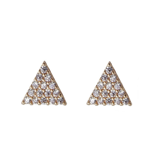 Triangle Pave Studs
