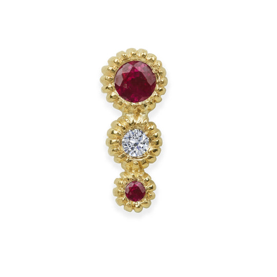 Ruby Trio Stud