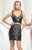 TB Shorts by Mon Cheri - TS21572 Short Dress In Black