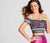Ellie Wilde - EW118038 Embroidered Off Shoulder Two-Piece Gown In Pink and Multi-Color