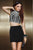 Alyce Paris Claudine - 2489 Short Two Piece Dress In Black Silver