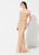 Ivonne D for Mon Cheri - 219D76W Beaded Long Sleeves Trumpet Gown in Nude
