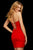 Sherri Hill - 53071 Strapless Neoprene Short Sheath Dress In Red