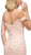 Cinderella Divine - UE004 Jeweled Trailing Lace Mermaid Gown In Pink
