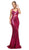 Cinderella Divine - UE007 Sequined Multi-Illusion Cutout Long Gown In Pink