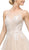 Cinderella Divine - UE009 Illusion Neckline Lace Bodice Tulle Gown In Nude