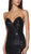 Cinderella Divine - UE010 Allover Sequin Tiered Ruffle Mermaid Gown In Black