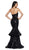 Cinderella Divine - UE010 Allover Sequin Tiered Ruffle Mermaid Gown In Black