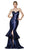 Cinderella Divine - UE010 Allover Sequin Tiered Ruffle Mermaid Gown In Blue