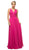 Cinderella Divine - UF295 Sleeveless Ruched Chiffon A-Line Dress In Pink