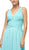 Cinderella Divine - UF295 Sleeveless Ruched Chiffon A-Line Dress In Green