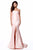 Sherri Hill - 51671 Strapless Taffeta Long Mermaid Dress With Train In Pink