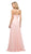 Cinderella Divine - UJ0010 Halter Chiffon A-line Dress In Pink