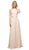 Cinderella Divine - UJ0010 Halter Chiffon A-line Dress In Neutral