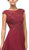 Cinderella Divine - UL035 Cap Sleeve Beaded Lace Chiffon Gown In Red